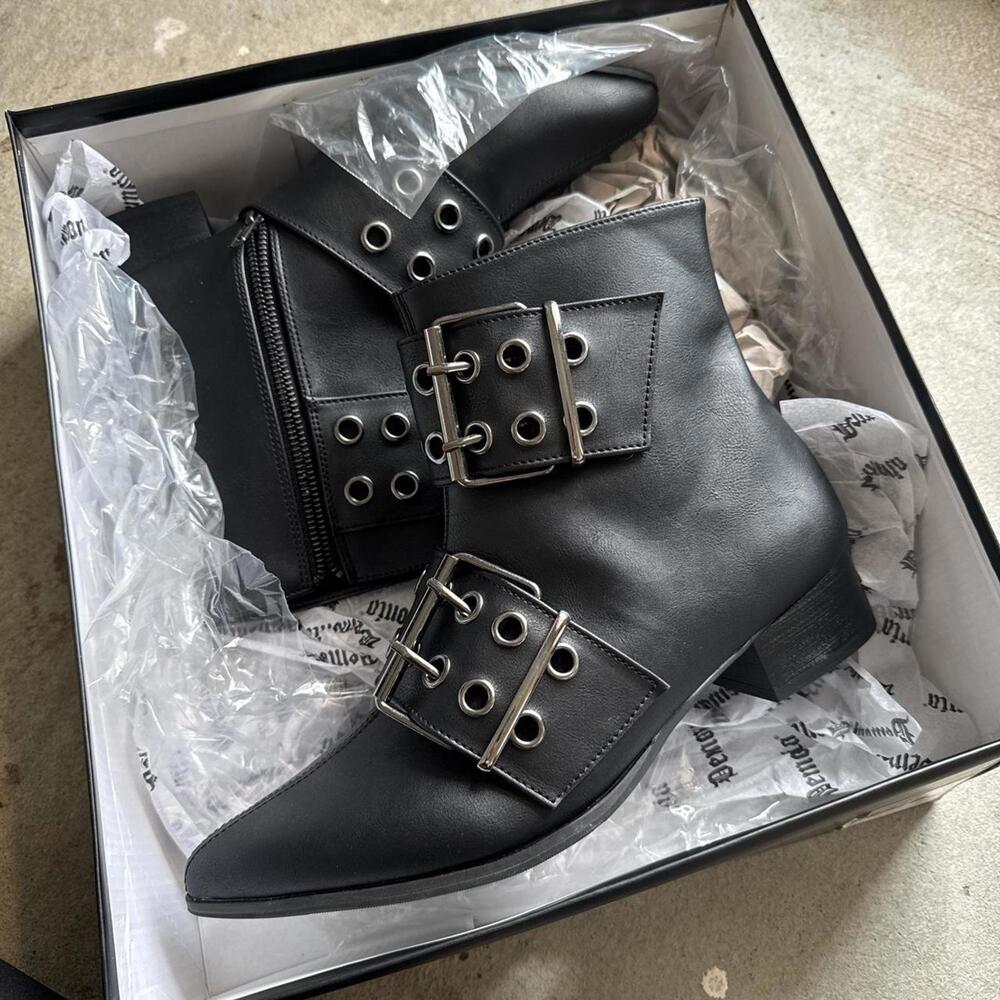 Demonia Warlock 55 winklepicker boots - Picture 4 of 7